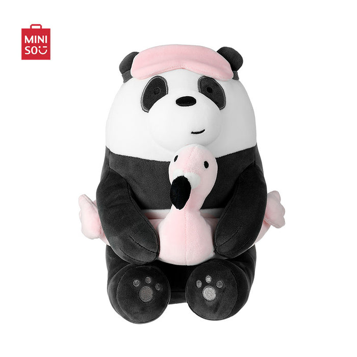 MINISO AU We Bare Bears Collection 5.0 Summer Vacation Series Panda Plush Toy 30cm
