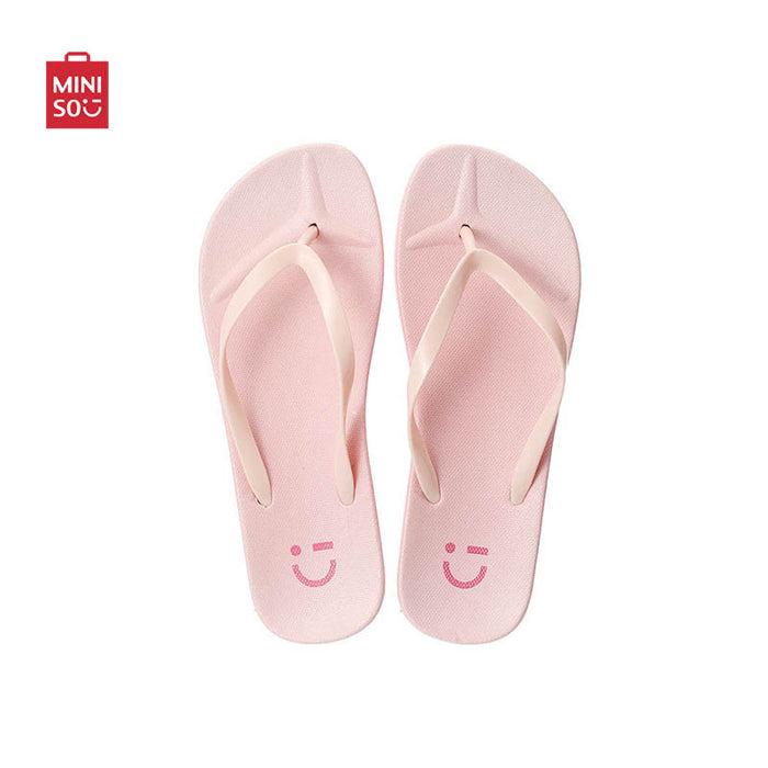 MINISO AU Colorful Summer Women's Flip-Flops(Light Pink,37-38)