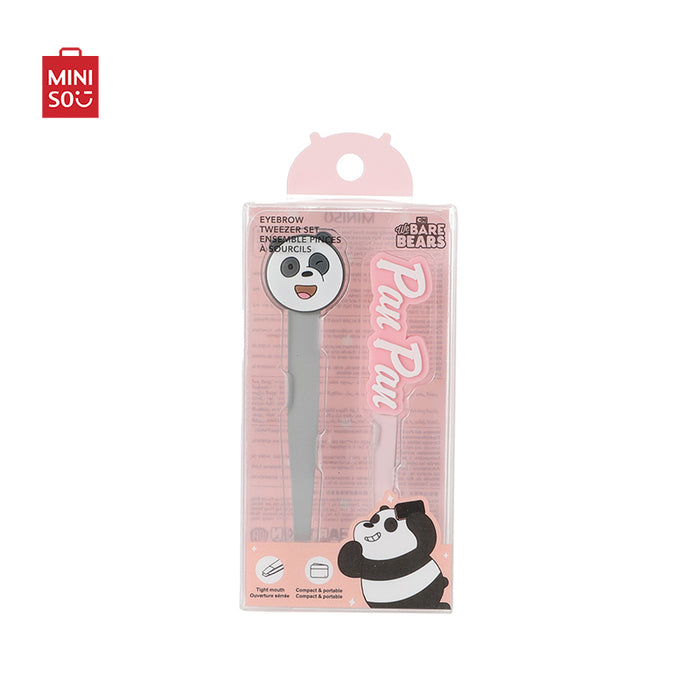 MINISO AU We Bare Bears Collection 5.0 Eyebrow Tweezer Set Panda