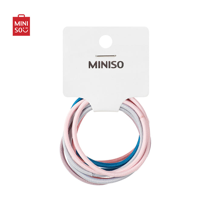 MINISO AU 10 Pcs Colored Rubber Hair Band Elastic Hair Bands for Womens Girls Hair Braids