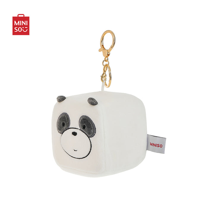 MINISO AU We Bare Bears Stuffed Panda Toy Pendant Keychain Bag Charm
