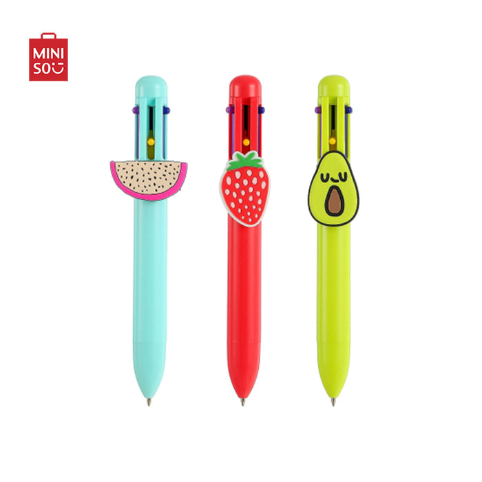MINISO AU Fruit series 6 Colored Pen Random