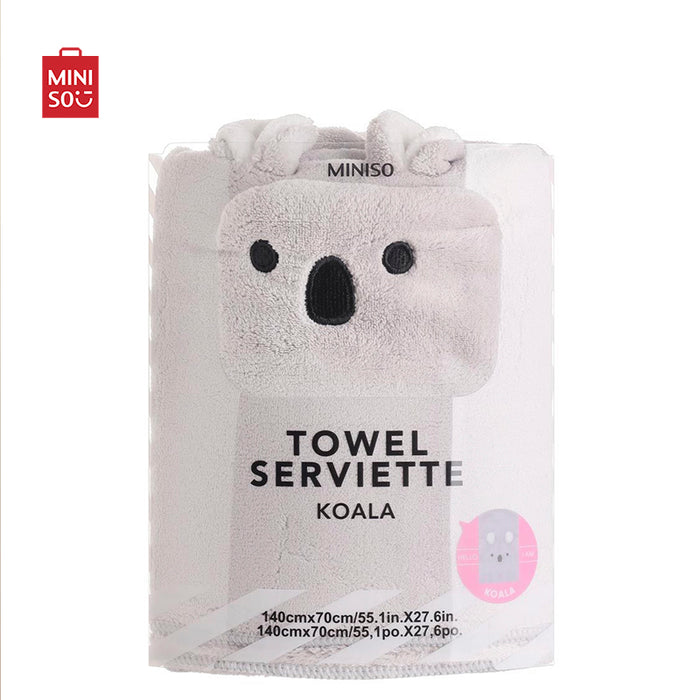 MINISO AU Koala Coral Fleece Bath Towel