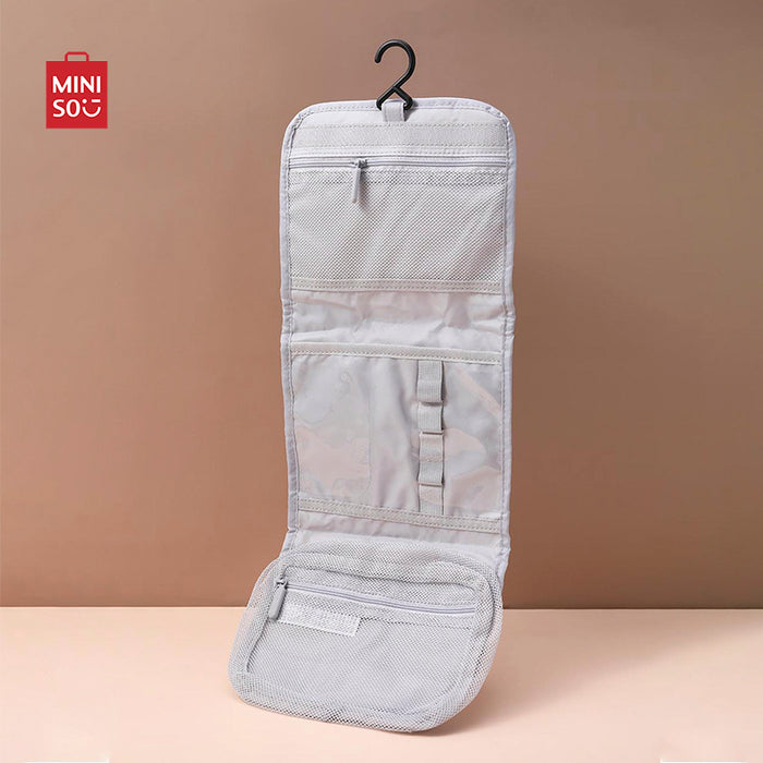 MINISO AU MINIGO Three-Fold Wash Bag (Grey)