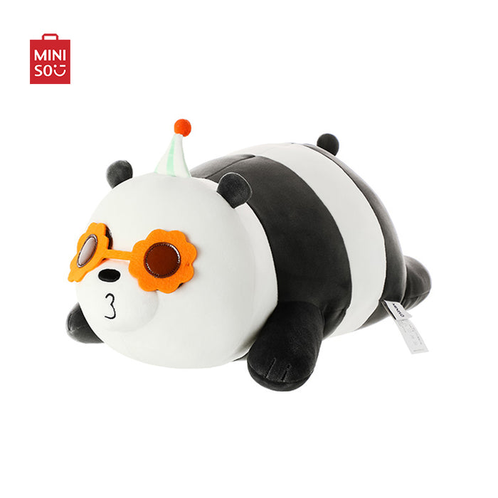 MINISO AU We Bare Bears Lying Plush Toy(Panda) 38cm