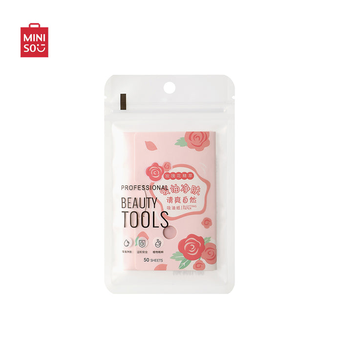 MINISO AU Rose Soft Soothing Oil Absorbing Sheets (50 Sheets