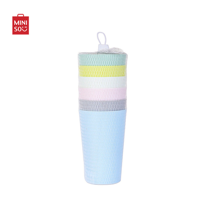MINISO AU Colorful Eco-friendly Plastic Cup 6 Pcs