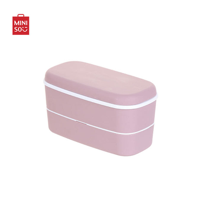 MINISO AU Double Layer Bento Box Food Storage Containers For School and Picnic