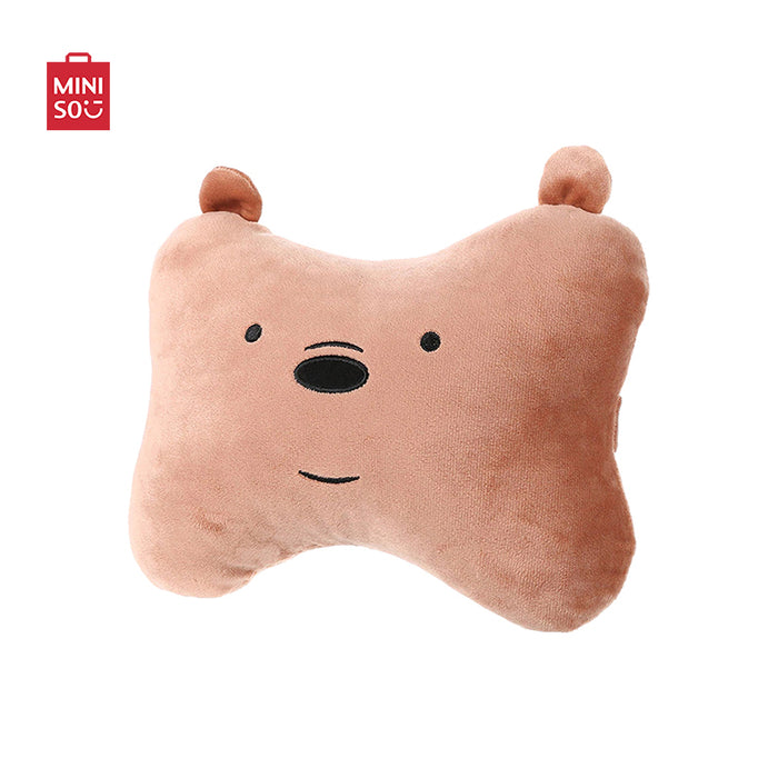 MINISO AU We Bare Bears Grizz Bone Pillow Stuffed Animal Toy