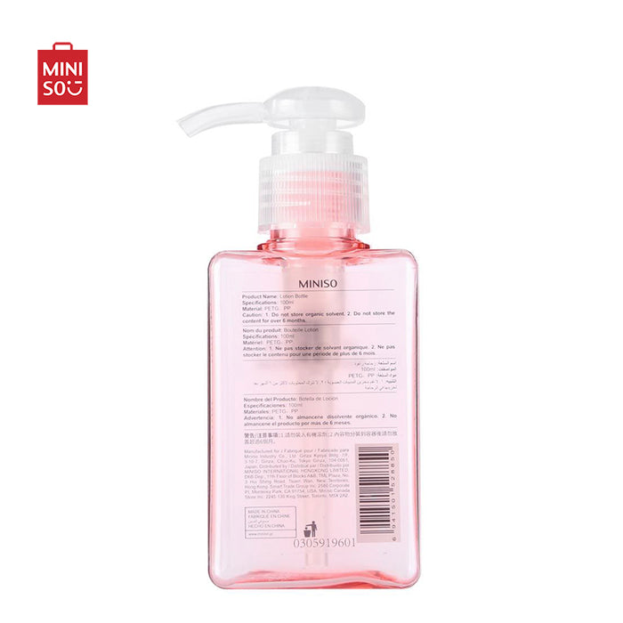 MINISO AU 100ml Simple Portable Clear Spray Travel Bottle for Skincare Perfume