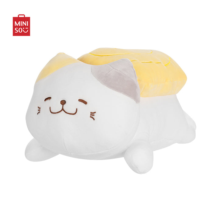 MINISO AU Sushi Cat Stuffed Animal Pillow Plush Toy (Tamagoyaki) 35cm