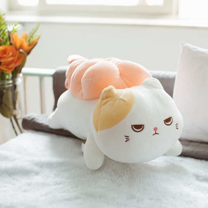 MINISO AU Sushi Cat Stuffed Animal Pillow Gift Plush Toy (Shrimp) 35cm