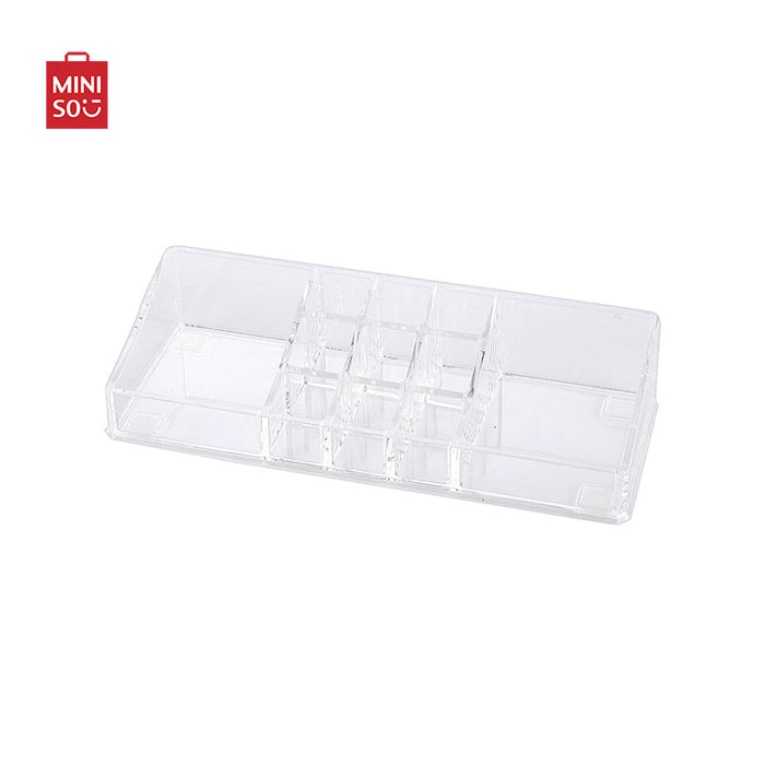 MINISO AU Clear Cosmetic Makeup or Stationery Shallow Storage Organizer
