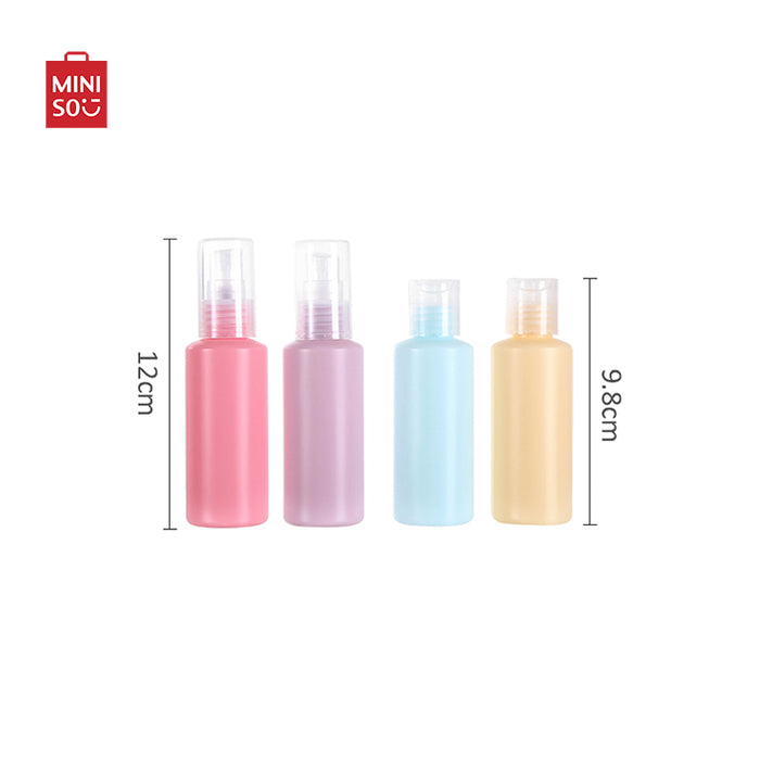 MINIGO Multicolour Travel Bottle Kit Set of 5 Makeup Bag Accessories for Liquids Carry
