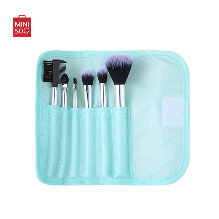 MINISO AU Makeup Brush Set,Pale Turquoise