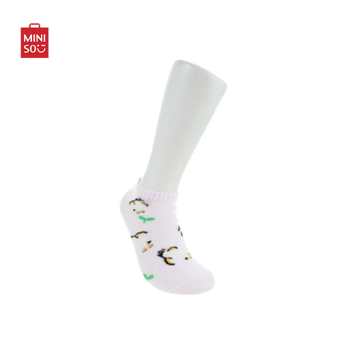 MINISO AU Animal Series Penguin Women's Ankle Socks 3 Pairs