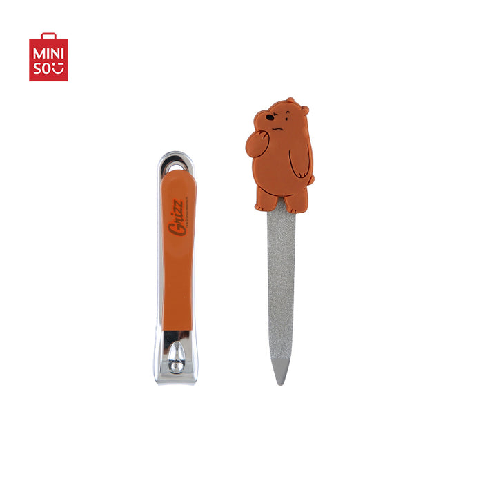 MINISO AU We Bare Bears Collection 3.0 Manicure Set Grizzly