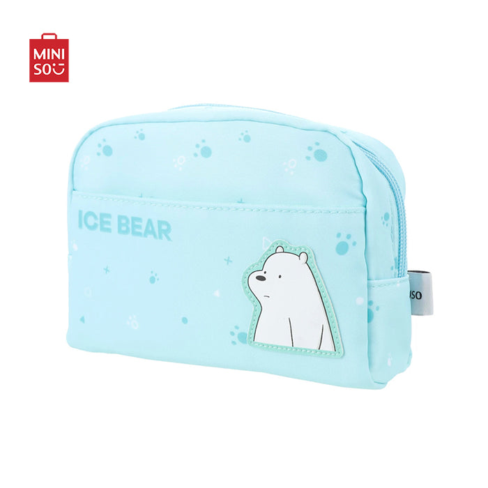 MINISO AU We Bare Bears Collection Rectangle Cosmetic Bag Green