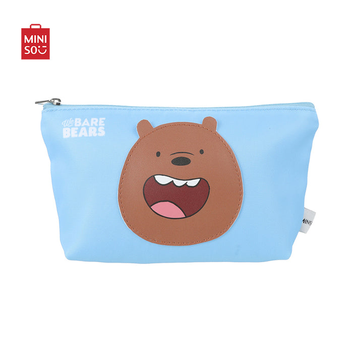 MINISO AU We Bare Bears Collection Trapezoid Cosmetic Bag Blue