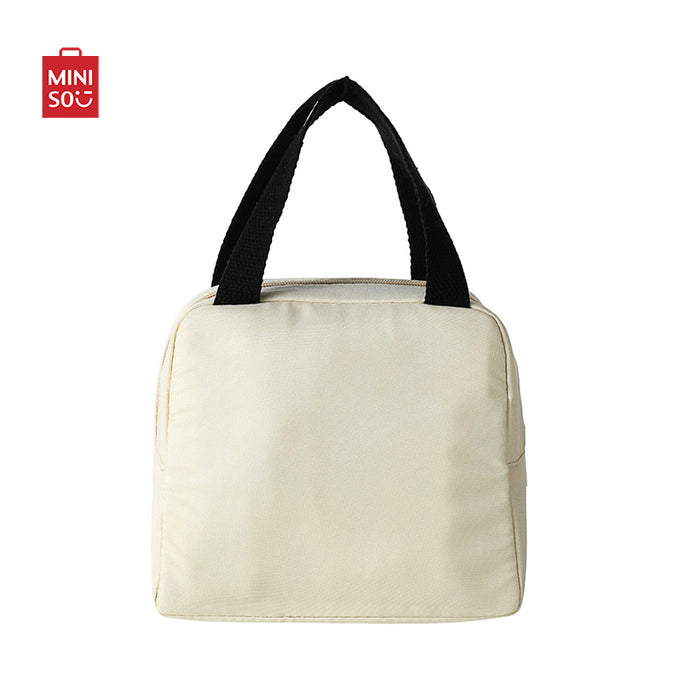 MINISO Insulated Lunch Bag Bento Bags Cute Handbag Meal Container School  Picnic or Travel, Black Plaid - Walmart.com