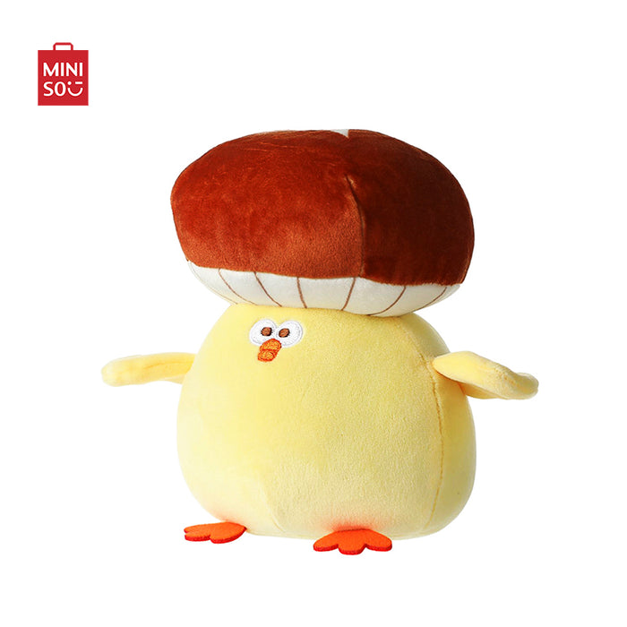 MINISO AU 7inch Mushroom Chick Plush Toy(Mushroom Cap)