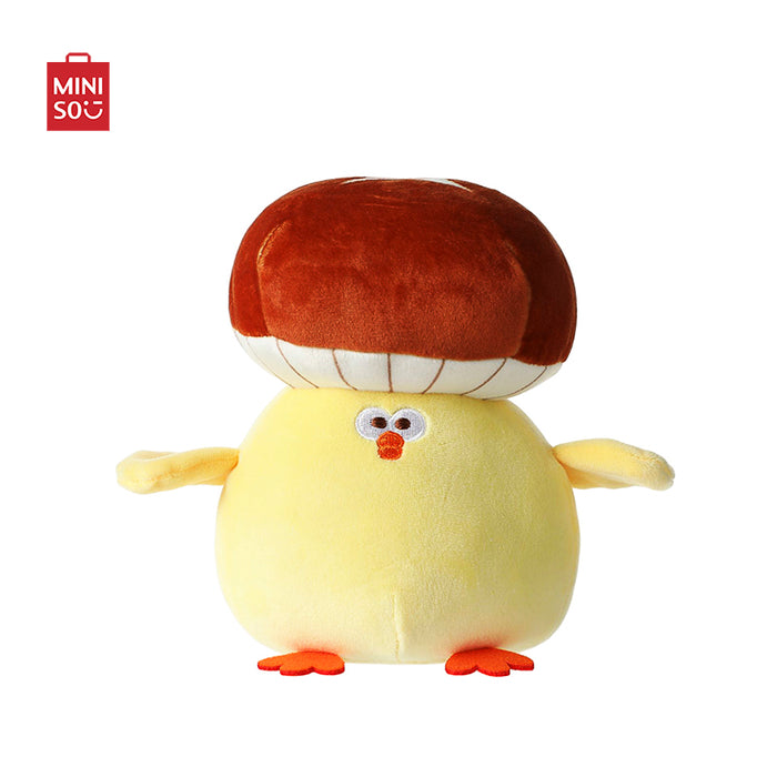 MINISO AU Mushroom Chick Mushroom Cap Plush Toy 18cm