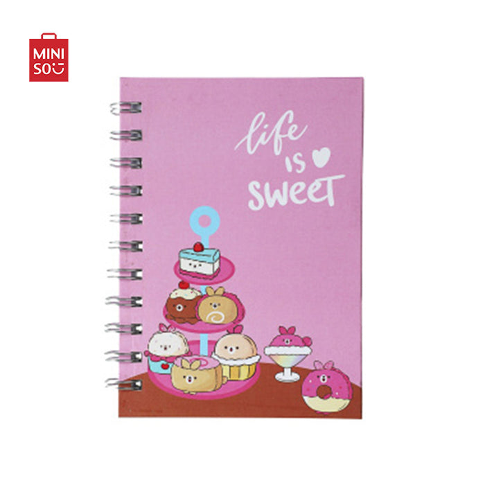 MINISO AU Mini Family Sweetheart Bunny Series Wire-bound Book 50 Sheets Style B