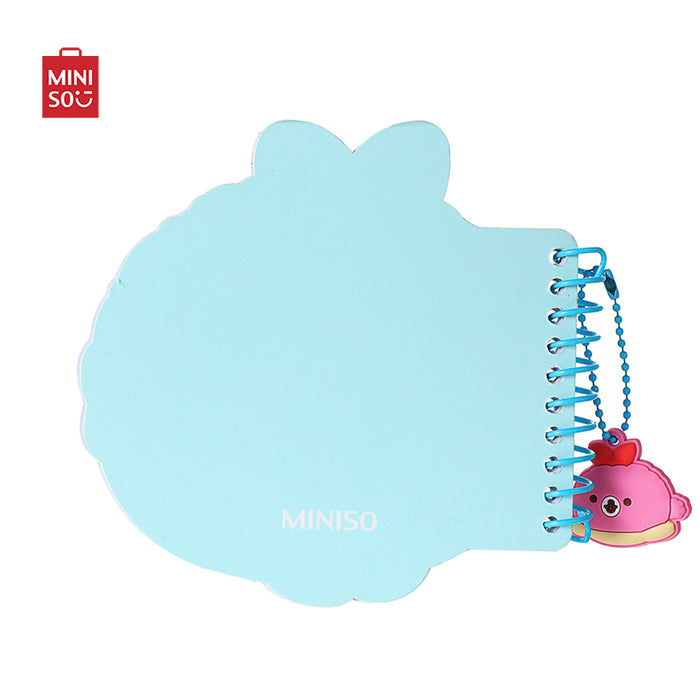 MINISO AU Mini Family Sweetheart Bunny Series Wire-bound Book with Gel Pen & Pendant Blue