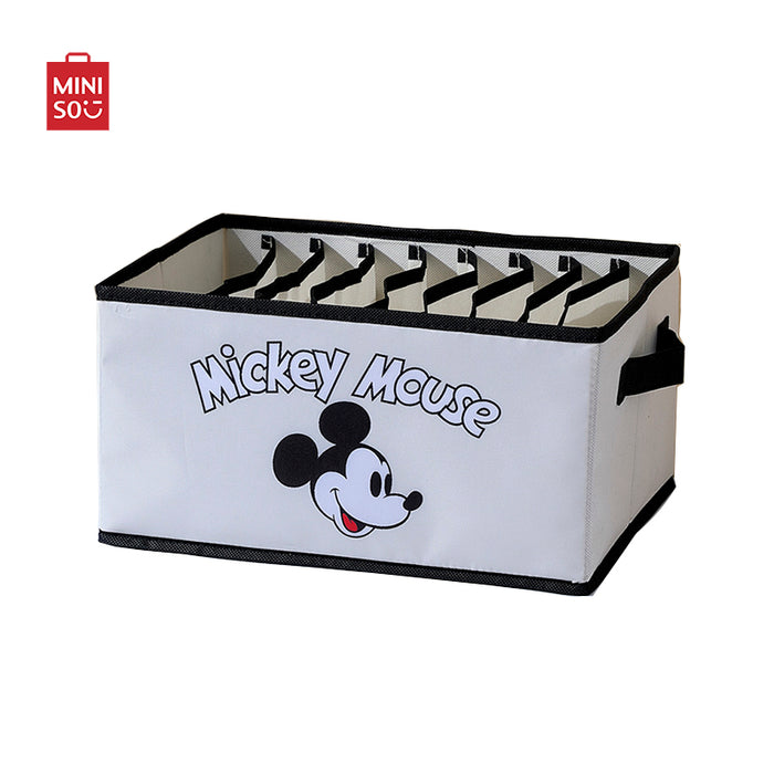 MINISO AU Mickey Mouse Collection Clothes Organizer with 9 Compartments Mickey