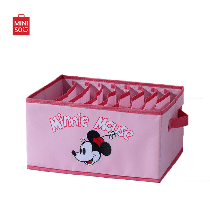 MINISO AU Mickey Mouse Collection Clothes Organizer with 9 Compartments Minnie