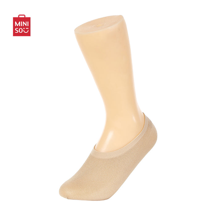 MINISO AU Women's Comfortable Low Cut Socks 3 Pairs(Nude)