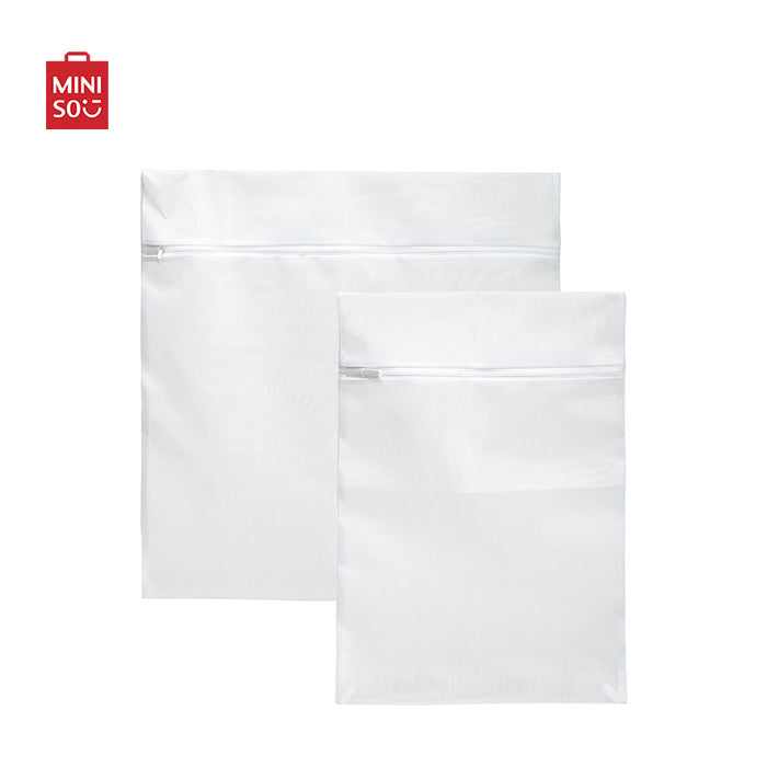 MINISO AU White Rectangle Laundry Bag 2 Pcs