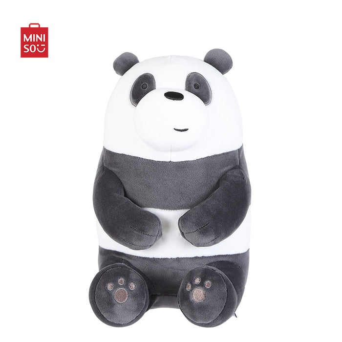 MINISO AU We Bare Bears Lovely Sitting Stuffed Animal Plush for Gift (Panda)
