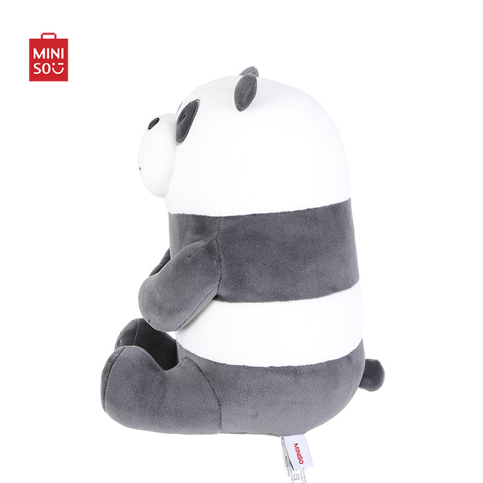 MINISO AU We Bare Bears Lovely Sitting Stuffed Animal Plush for Gift (Panda)