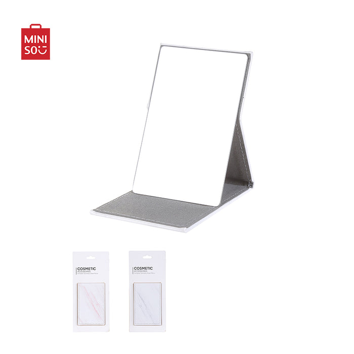 MINISO AU Marble Pattern Series- Portable Stainless Steel Mirror