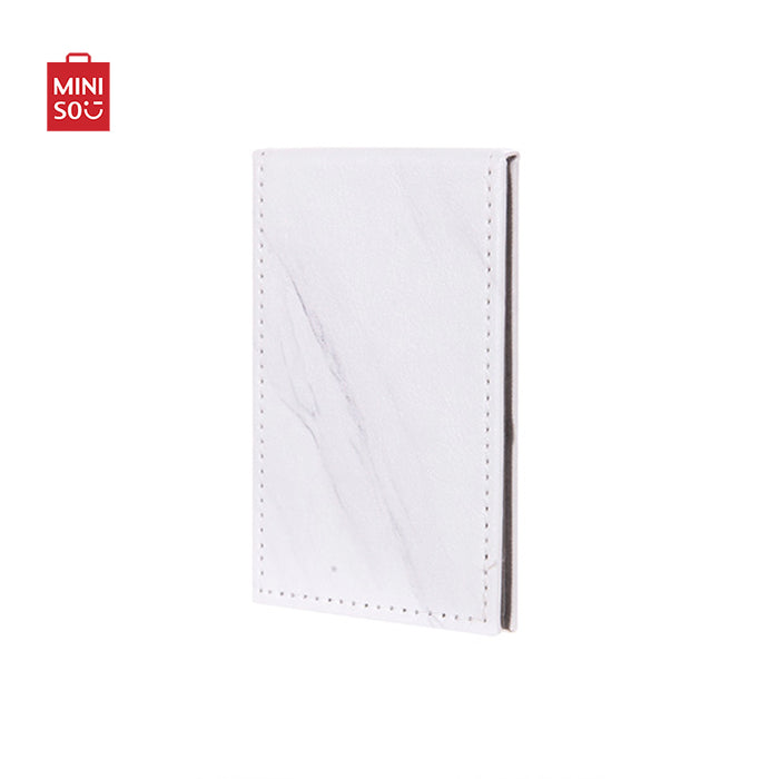 MINISO AU Marble Pattern Series- Portable Stainless Steel Mirror
