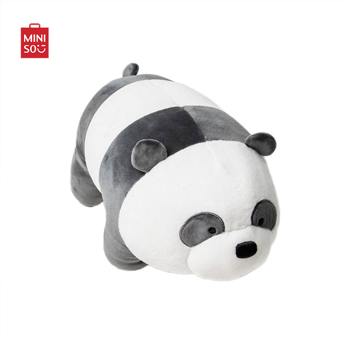 MINISO AU We Bare Bears Panda Plush Toy Stuffed Animals Doll For Gift 38cm
